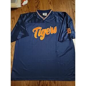 Detroit Tigers Jersey Baseball MLB Mens Size 2XL XXL shirt Top Adult Lee Sport